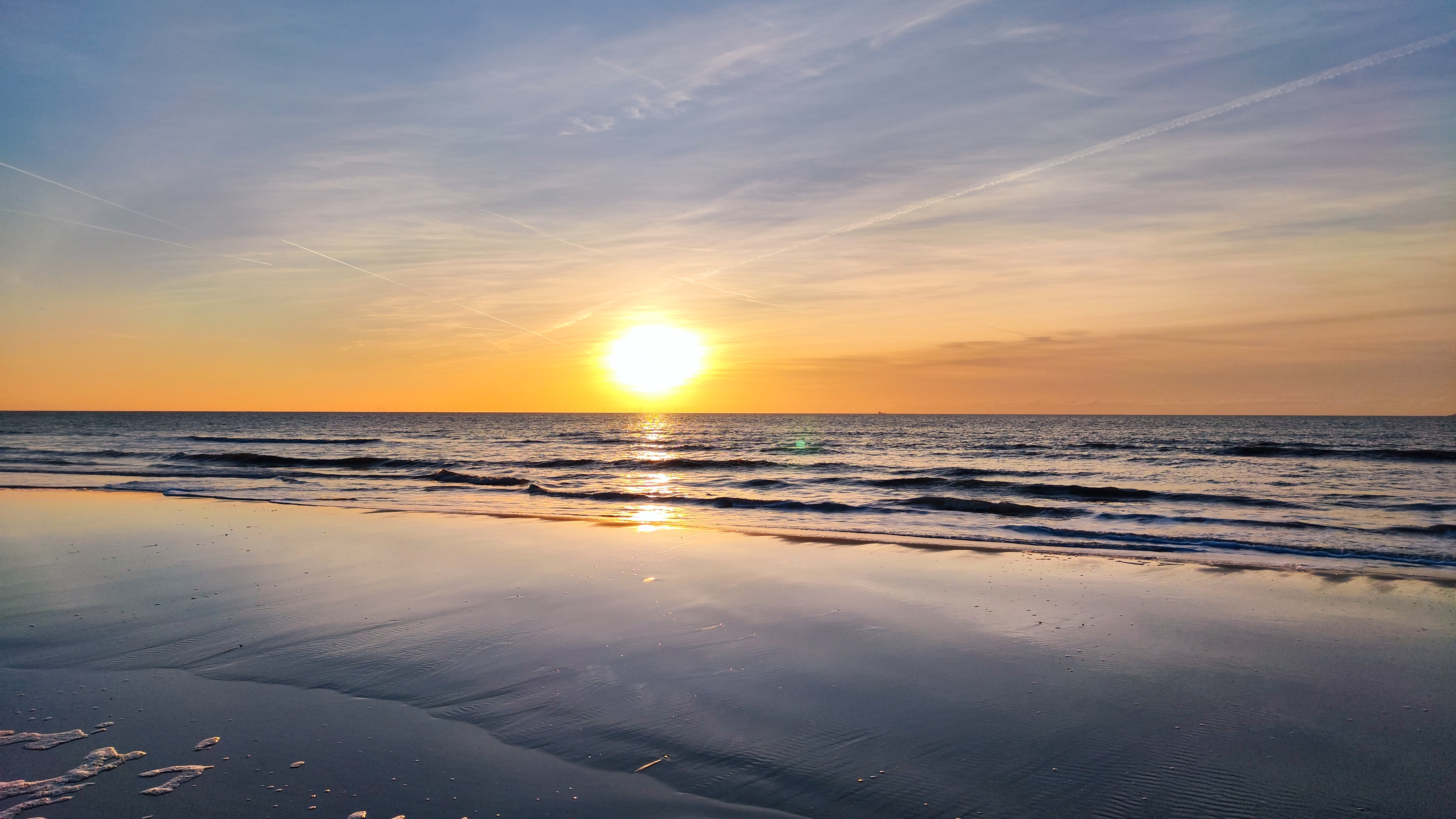 Sonnenuntergang am Nordseestrand